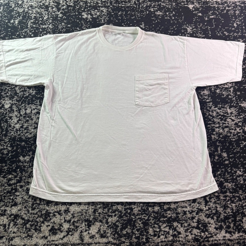 Vintage Cherokee White Pocket T-Shirt Mens XL Cotton Short Sleeve Crew Neck Tee